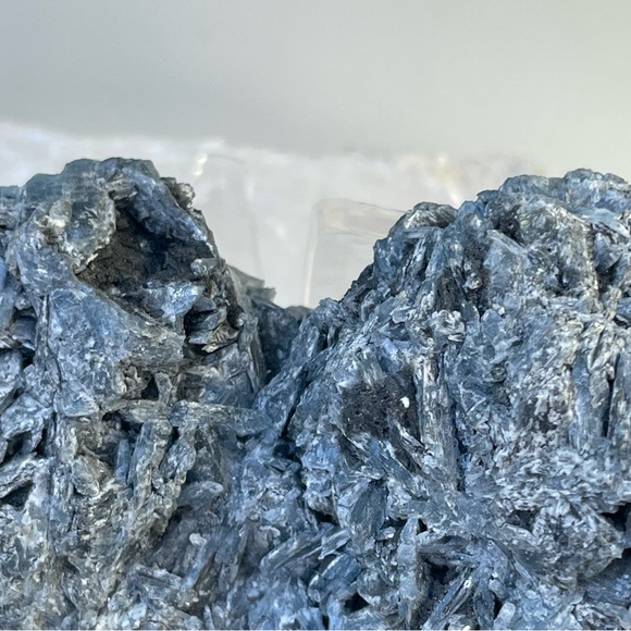 Blue Kyanite With Black Tourmaline Cluster - Picture 9 of 12